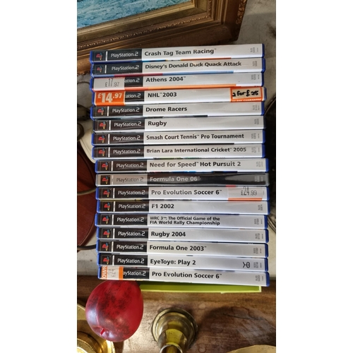 861 - Seventeen PlayStation 2 games including Formula One 06, NHL 2003 and Rugby 2004.