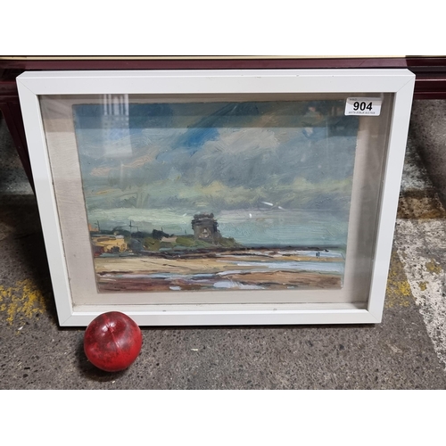 904 - Star Lot: An original Norman Teeling (b.1944) oil on board painting titled 