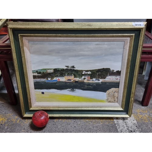 919 - An original oil on board painting after work by the renowned John Skelton, titled 