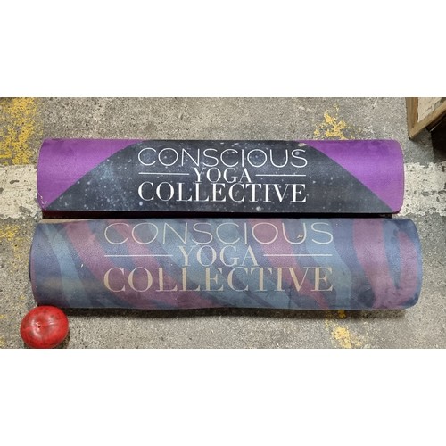 762 - Two brand new very good quality Premium Grip Synergy yoga mat from Conscious Yoga Collective crafted... 