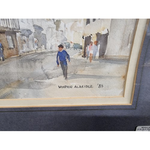 86 - Star Lot: An original Winton Aldridge (British, b.1906 - d.1997) watercolour on paper painting featu... 