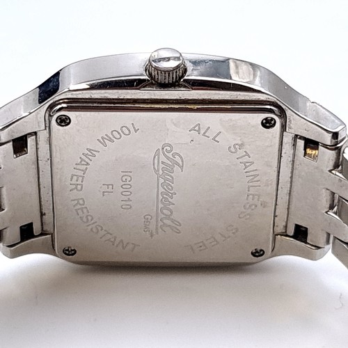 3 - A fabulous example of a tank style Ingersoll ladies wrist watch, model number IG0011. This time piec... 