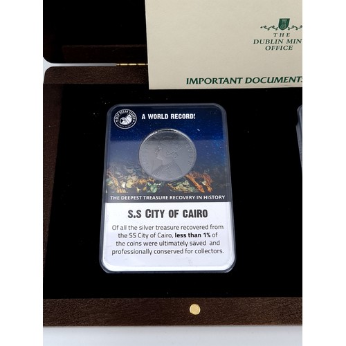 13 - Star Lot : A highly rare coin collection issued by the Dublin Mint Office relating to The steamship ... 