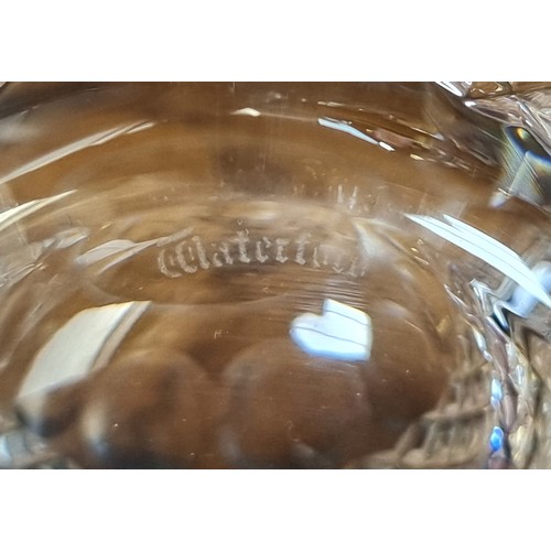 741 - A fabulous set of six large Waterford Crystal whiskey glasses in the Colleen pattern. All in good co... 