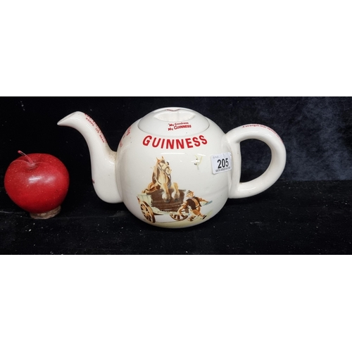 205 - A wonderful original vintage  Carlton Ware Guinness advertising teapot.