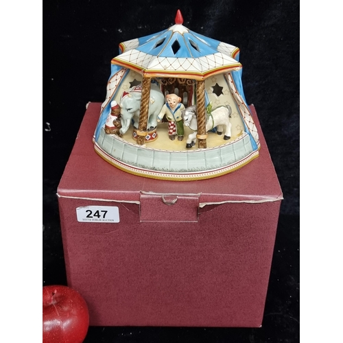 247 - A wonderful large Villeroy and Boch Christmas circus in original box. Good prices for these on line.