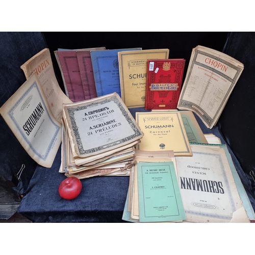 271 - A huge collection of antique music books for piano including grade books from the Royal Irish Academ... 