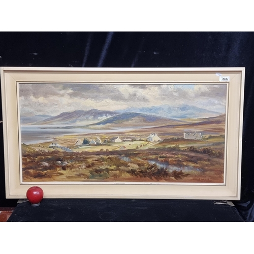 66 - Star Lot: An original Allan Ardies (Belfast, d.2014) oil on board painting titled 