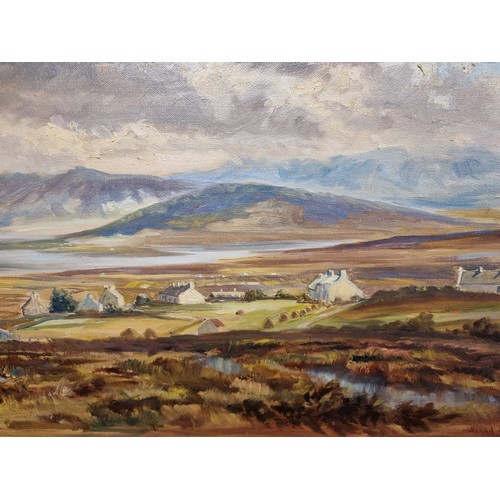 66 - Star Lot: An original Allan Ardies (Belfast, d.2014) oil on board painting titled 