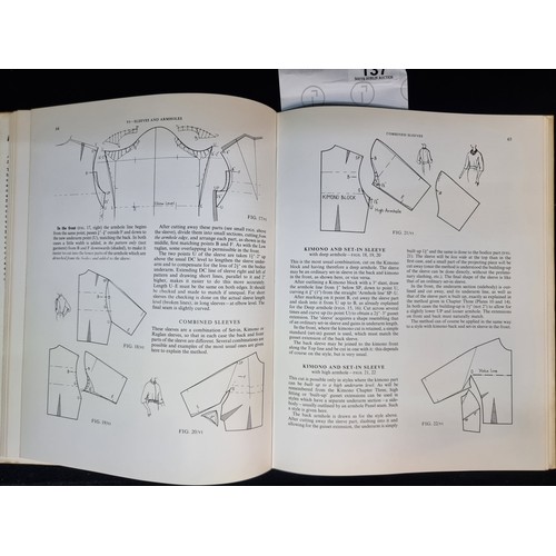 137 - A vintage hardback book titled 'More Dress Pattern Designing' by Natalie Bray. Published by Crosby L... 