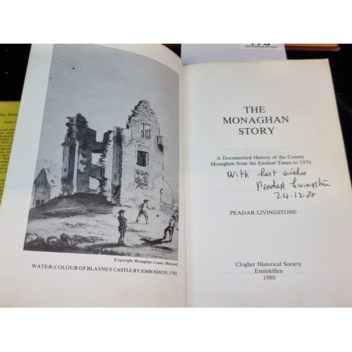 173 - Two hardback books including 'The History of The County of Monaghan' and 'The Monaghan Story'.