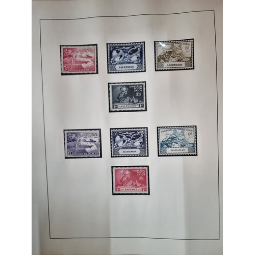 941 - A truly fabulous collection of vintage Universal Postal Union stamps displayed in a Lindner display ... 