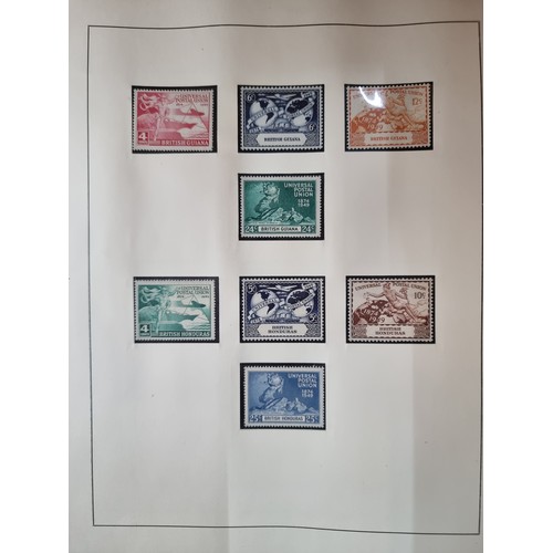 941 - A truly fabulous collection of vintage Universal Postal Union stamps displayed in a Lindner display ... 