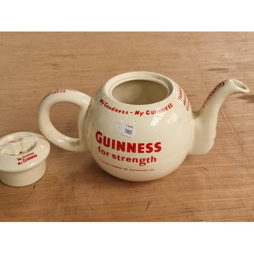 205 - A wonderful original vintage  Carlton Ware Guinness advertising teapot.