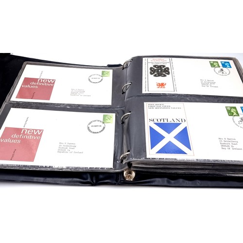 923 - A substantial collection of 1970s first day covers, each set with Dublin addresses. Encased in a Hib... 