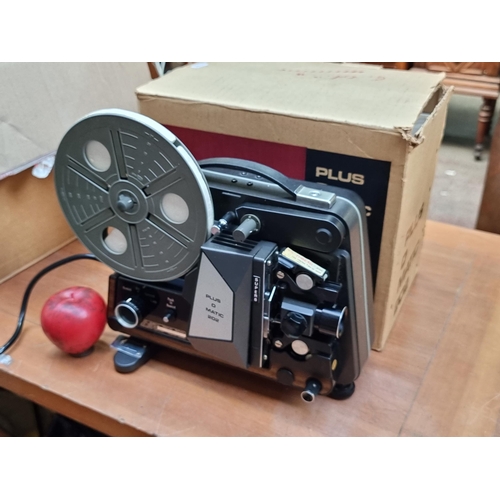 357 - A Plus O Matic 202 Super 8 projector in original box.