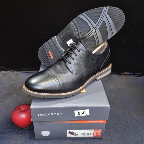 550 - A pair of brand new of Rockport black Oxford shoes. Size UK 11 wide.
We are honoured to be asked to ... 