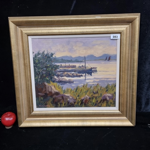 83 - Star Lot: An original Tony (AR) McCarthy (Irish contemporary) oil on canvas painting titled 'Evening... 