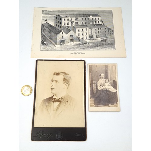 484 - A collection of three photographic plated and mounted items, including two Victorian examples and a ... 