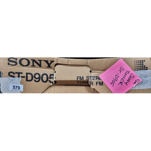 579 - An as new boxed Sony tuner model number ST/D905.