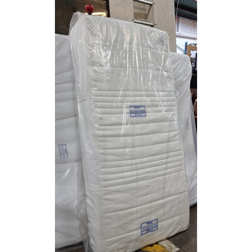 759 - A brand new high quality single bed mattress. L190cm x W90cm.