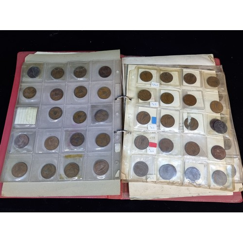 183 - A large collection of approx. 120 Irish penny coins.