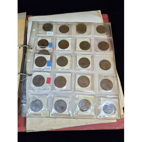 183 - A large collection of approx. 120 Irish penny coins.