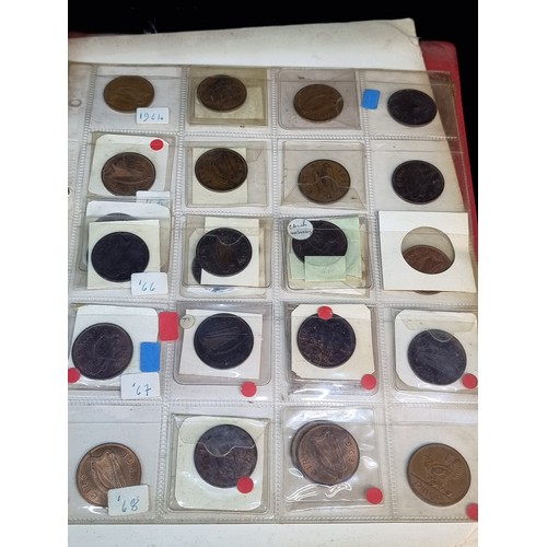 183 - A large collection of approx. 120 Irish penny coins.