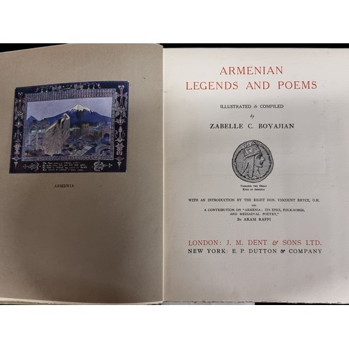 306 - A fantastic hardback book titled 'Armenian Legends and Poems' Illustrated and compiled by Zabelle C.... 