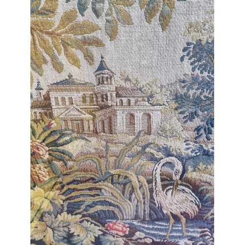 323 - Star Lot: An incredibly large (over 5 feet wide)  genuine Jules Pansu French tapestry titled 