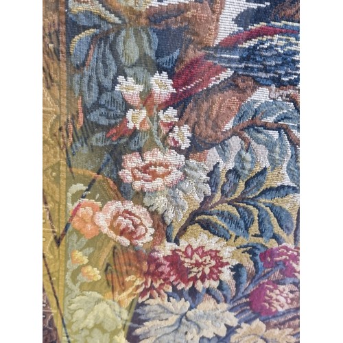 323 - Star Lot: An incredibly large (over 5 feet wide)  genuine Jules Pansu French tapestry titled 