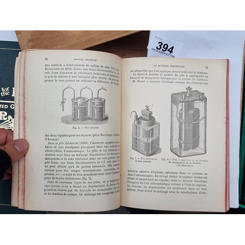 394 - An early 20th Century French thick electrician's manual by J. Laffargue and L. Jumau. Part of the Bi... 