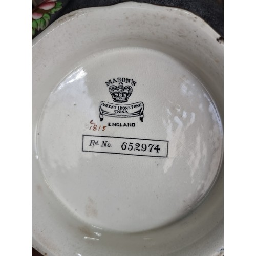 705 - A gorgeous early 20th century very rare pattern footed Mason's Ironstone centrepiece bowl No. 652974... 