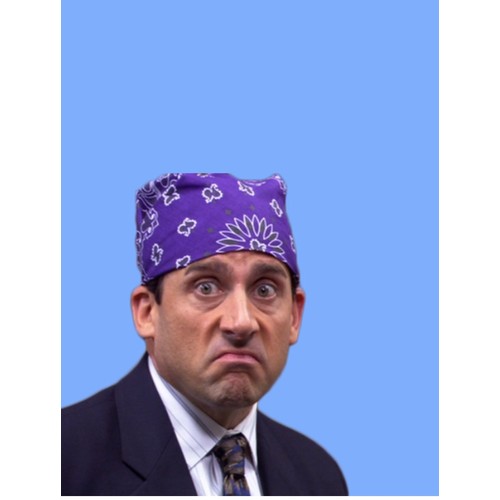 249 - An interesting model of a skull wearing a bandana. (Prison Mike)