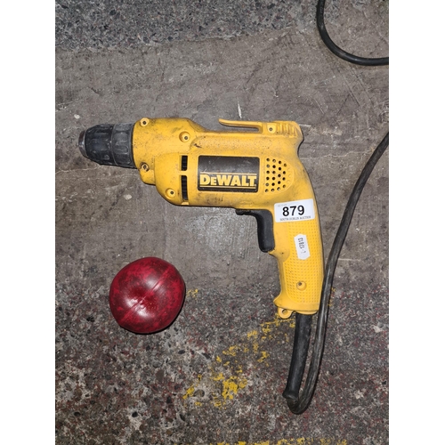 879 - A Dewalt 110v D21007 VRS drill. In excellent working order according to the vendor.