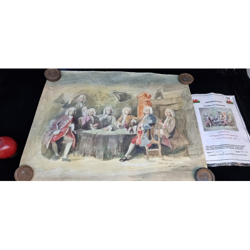 106 - Star Lot: An original Andrew Morton (English b.1802 - d.1845) watercolour on paper painting titled '... 