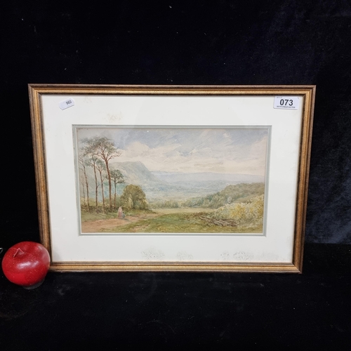 73 - Star Lot : A beautiful antique original Henry Longley-Lander (British, 19th century) watercolour on ... 