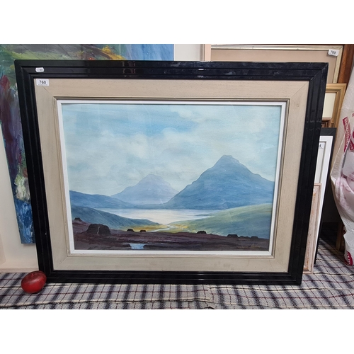 760 - Star Lot: A fabulous very large original Peter Knuttel (b.1945 - d.2023) watercolour on paper painti... 