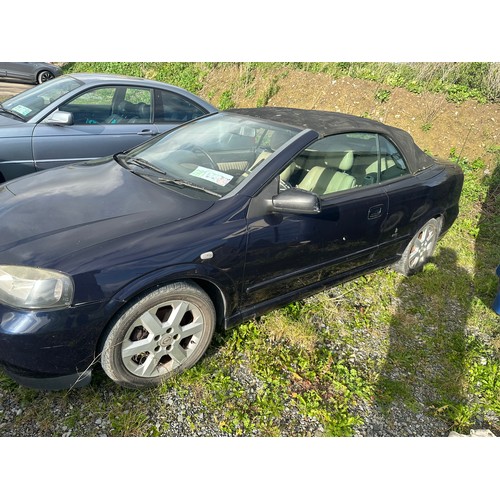 517 - Star Lot : A 2003 Vauxhall Astra convertible, Bertone Limited edition. Car has been sitting since 20... 