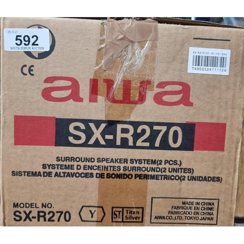 26 - An as new Aiwa surround speaker system, model number SX-R270.