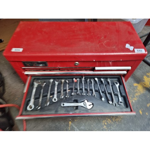 848 - A high quality Challenge Xtreme tool box complete with a full array of tools.