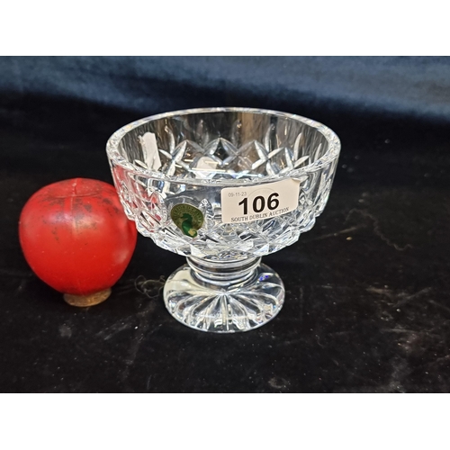 106 - A Waterford Crystal footed bowl in the Clara pattern. In very good condition.