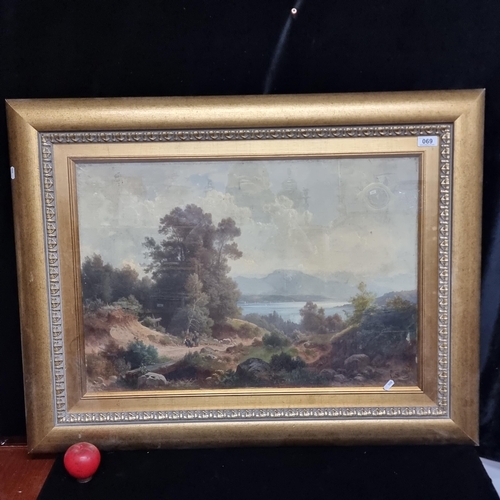 69 - Star Lot: An original large Ludwig Schell (German b.1883-1912) oil on canvas painting. Features Sche... 