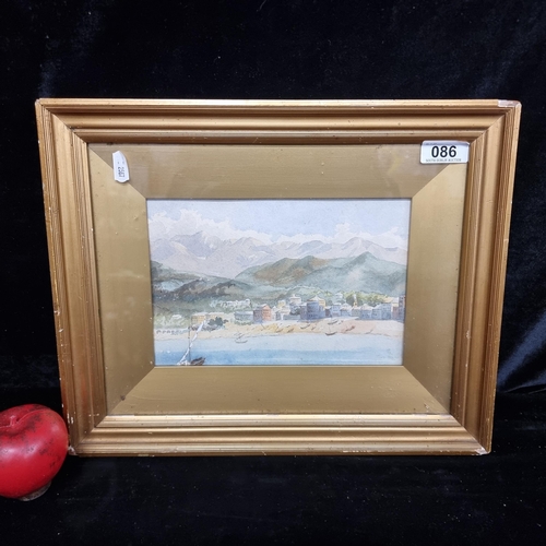 86 - Star Lot: A wonderful Edith Gladys Wynne original watercolour painting depicting a serene Italian co... 