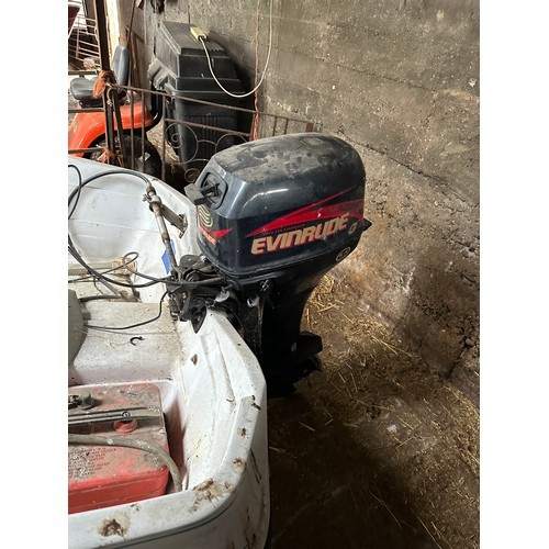 1035 - Star Lot : A Colt Sport 11ft boat By New Bourne with an Evinrude 9 HP outboard motor. With the trail... 