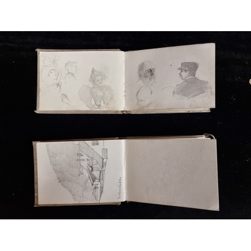 85 - Star Lot: Two antique original Edith Gladys Wynne (b.1876 - d.1968) sketchbooks containing a variety... 