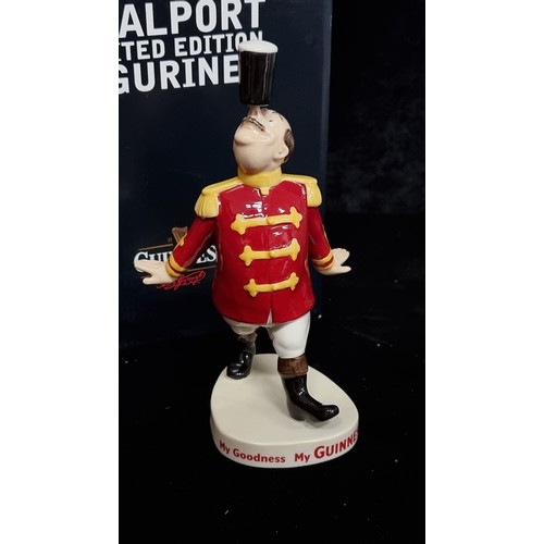 179 - An original rare Guinness Coalport limited edition figurine of The Ringmaster, in original box. In v... 