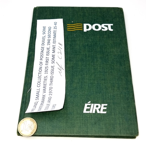 963 - An album containing a collection of approx. 44 Irish postage stamps including some example with wate... 