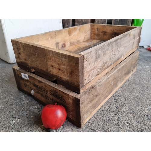 990 - Two vintage dublin crates :