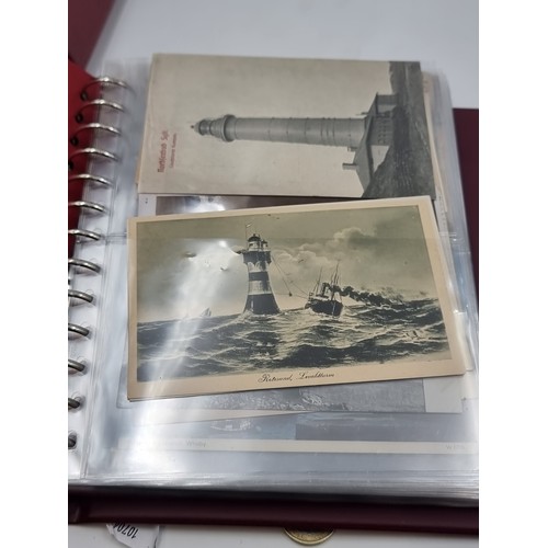 964 - A superb collection of approx. 100 postcards mostly dating to the early 1900s featuring lighthouses.... 